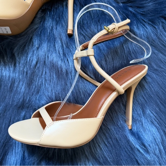 New! REISS Harper Strappy Heels Sandals in Buscuit Nude - Picture 13 of 15